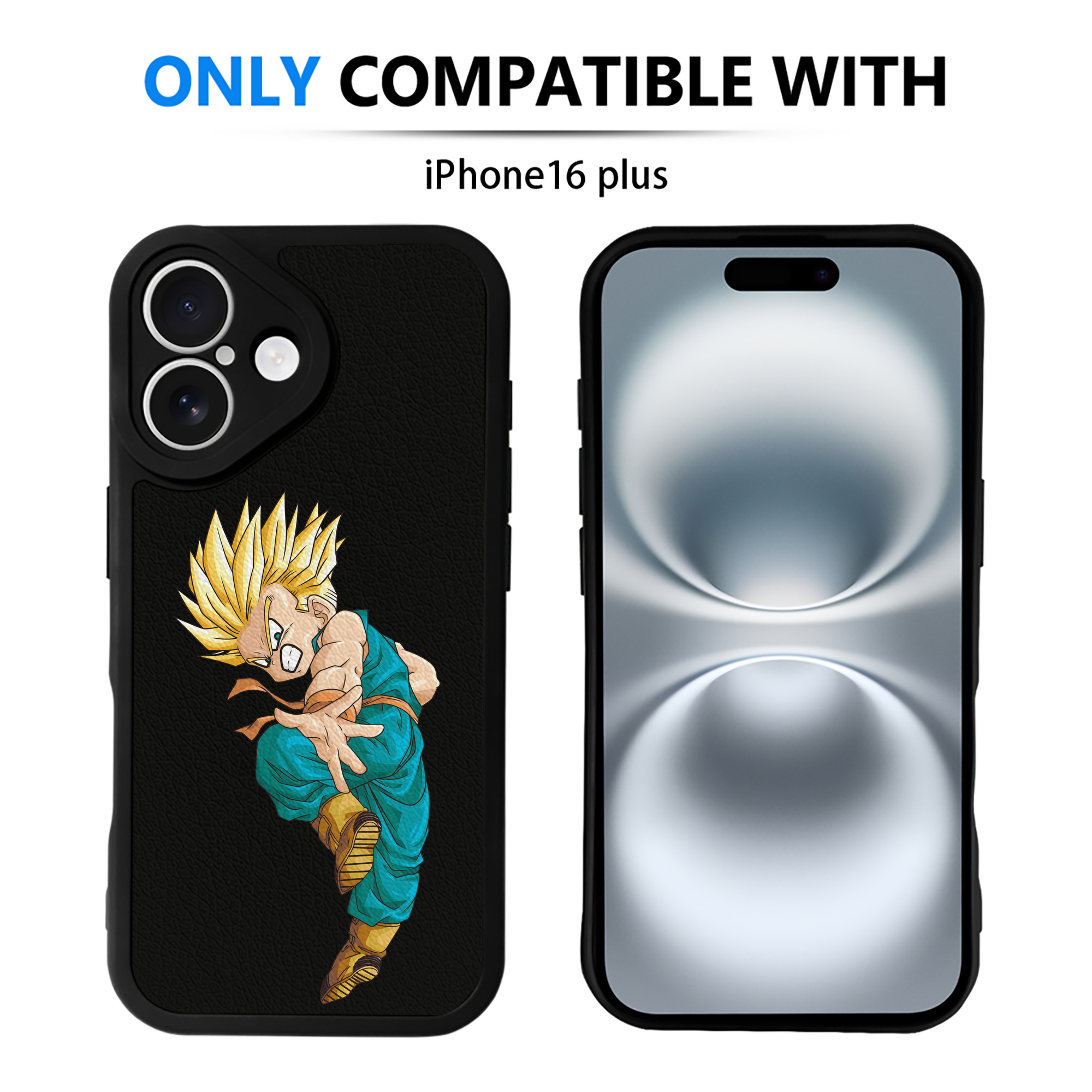 （画像用） ドラゴンボール DRAGON BALL 【iPhone 16シリーズ対応】シリコンスマホケース（レザー調） 材質：シリコン